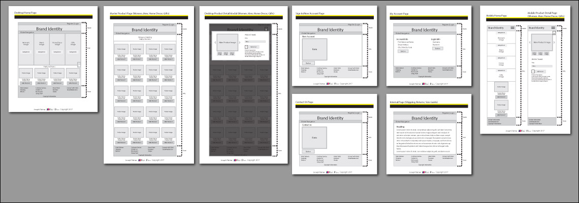 Website Wireframes