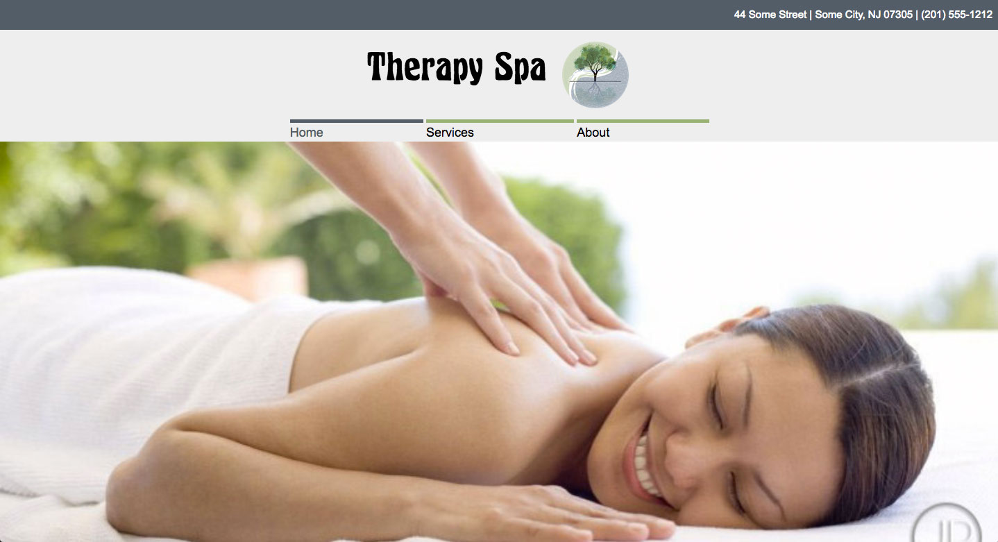 Massage Therapist Website image